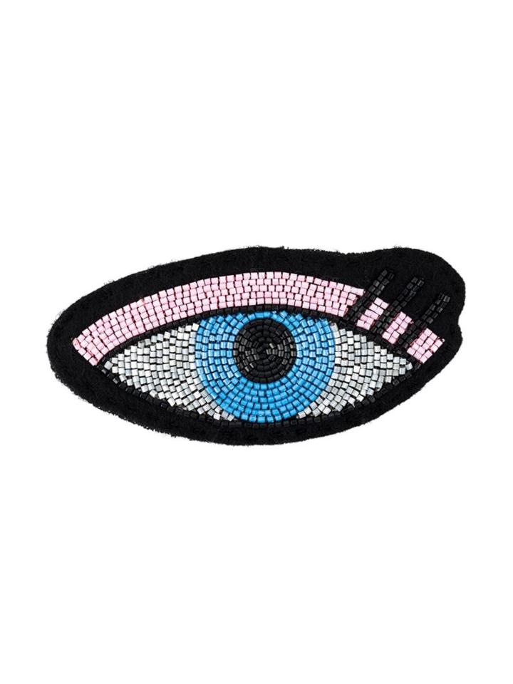 Olympia Le-tan Beaded Eye Pin