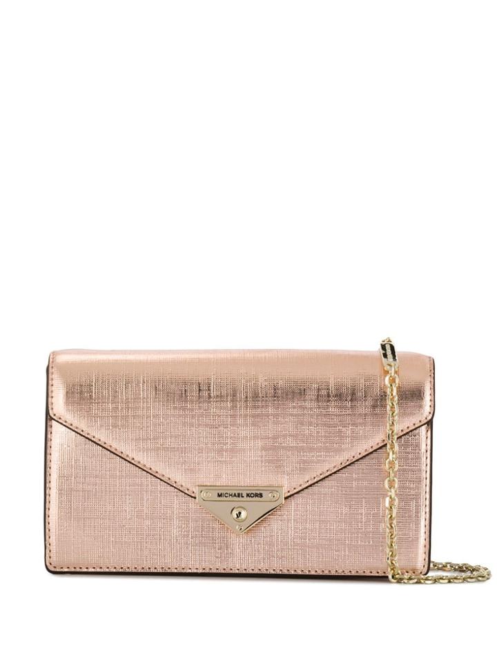 Michael Michael Kors Metallic Shoulder Bag - Pink