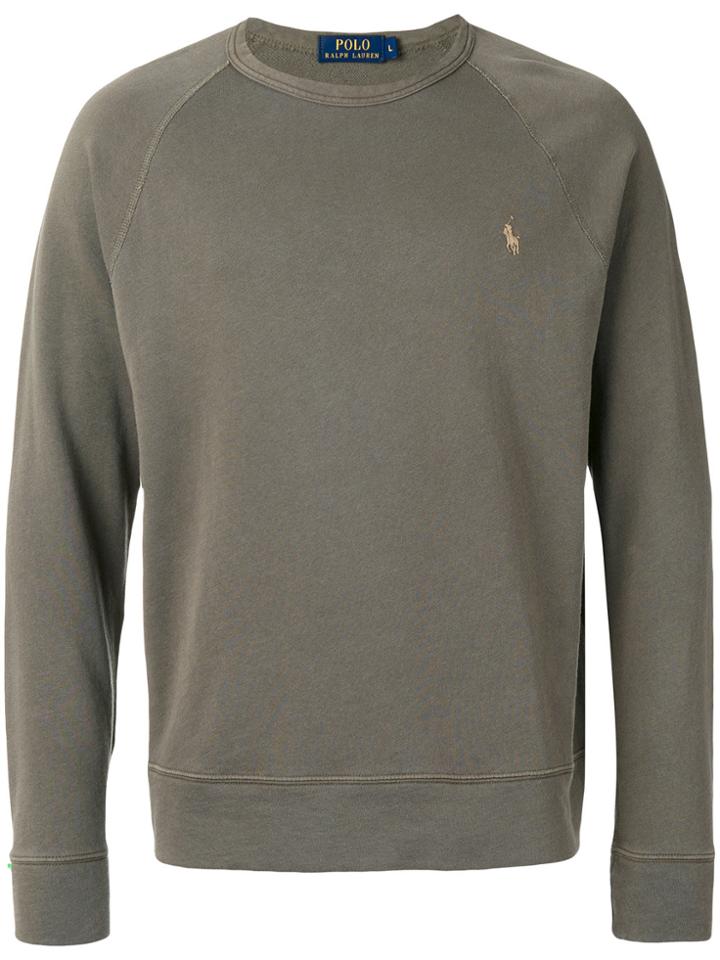 Polo Ralph Lauren Logo Raglan Jumper - Green