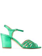 The Seller Chunky Heeled Sandals - Green