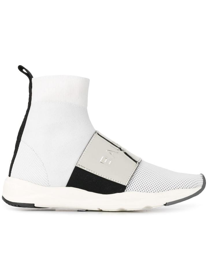 Balmain Cameron Mesh Sneakers - White