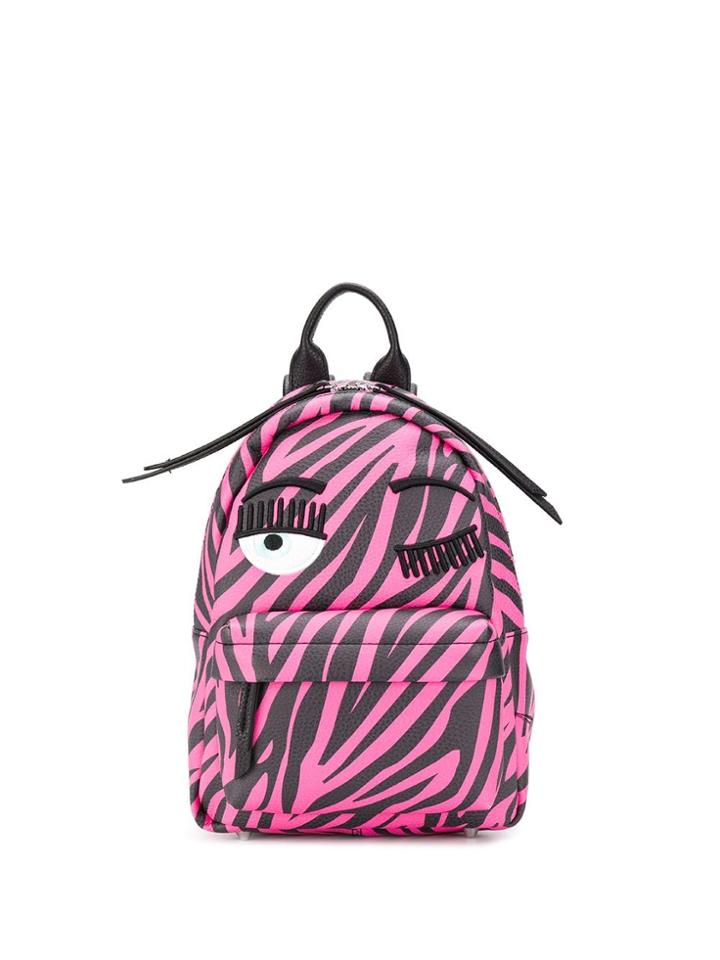 Chiara Ferragni Flirting Small Zebra Backpack - Pink