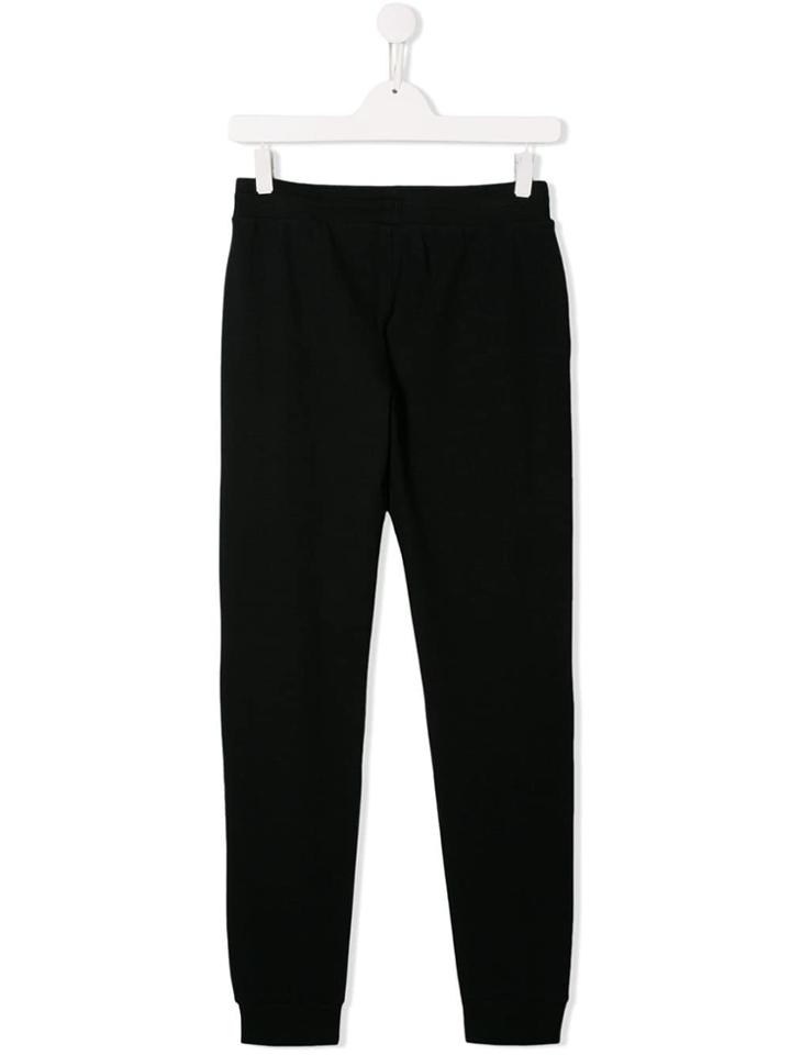 Moschino Kids Teen Logo Printed Sweatpants - Black