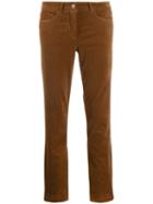 Luisa Cerano Smooth Texture Trousers - Brown