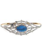 Gemco Gold And Diamond Pavé Hand Bracelet, Women's, Blue