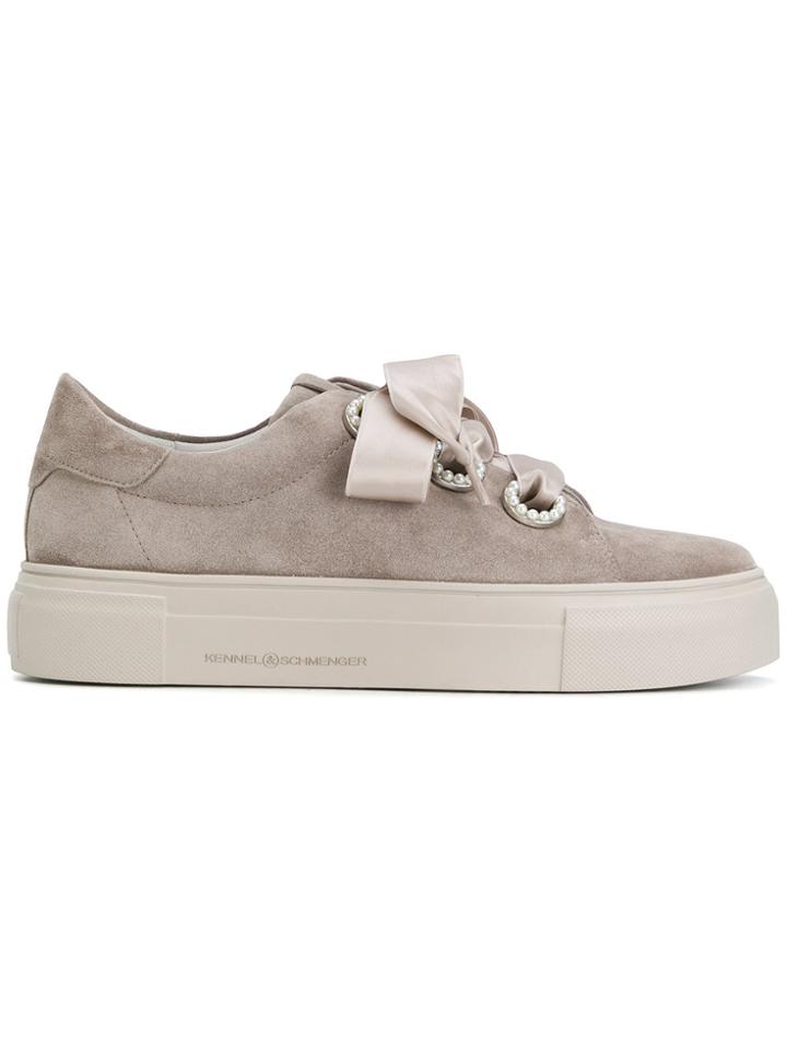 Kennel & Schmenger Ribbon Detail Sneakers - Grey