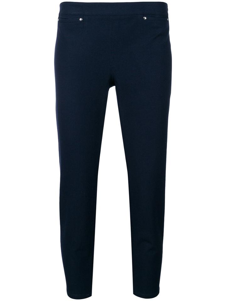 Max & Moi Cropped Tapered Trousers - Blue