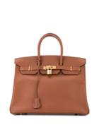 Hermès Pre-owned Birkin 35 Hand Bag Lisse - Brown