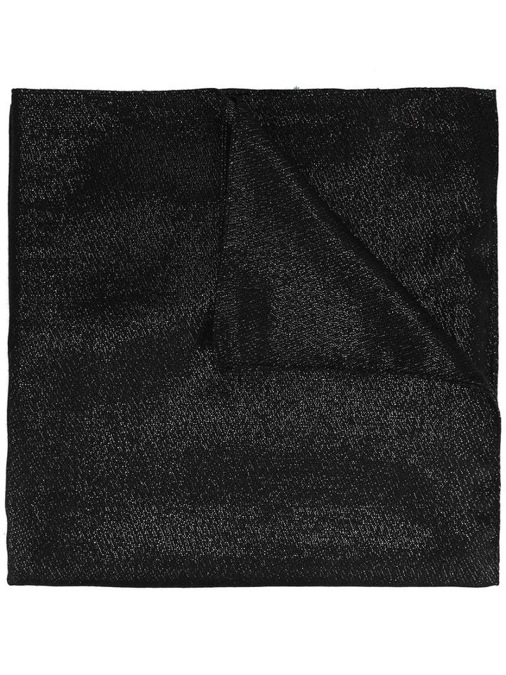 Metallic Stitch Scarf, Women's, Black, Silk/viscose/cashmere/metallic Fibre, Saint Laurent