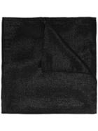 Metallic Stitch Scarf, Women's, Black, Silk/viscose/cashmere/metallic Fibre, Saint Laurent
