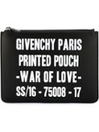 Givenchy War Of Love Clutch, Black, Calf Leather
