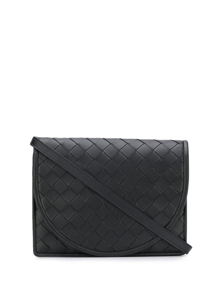 Bottega Veneta Interwoven Clutch Bag - Black