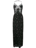 Ermanno Scervino - Floral Cami Maxi Dress - Women - Cotton - 38, Black, Cotton