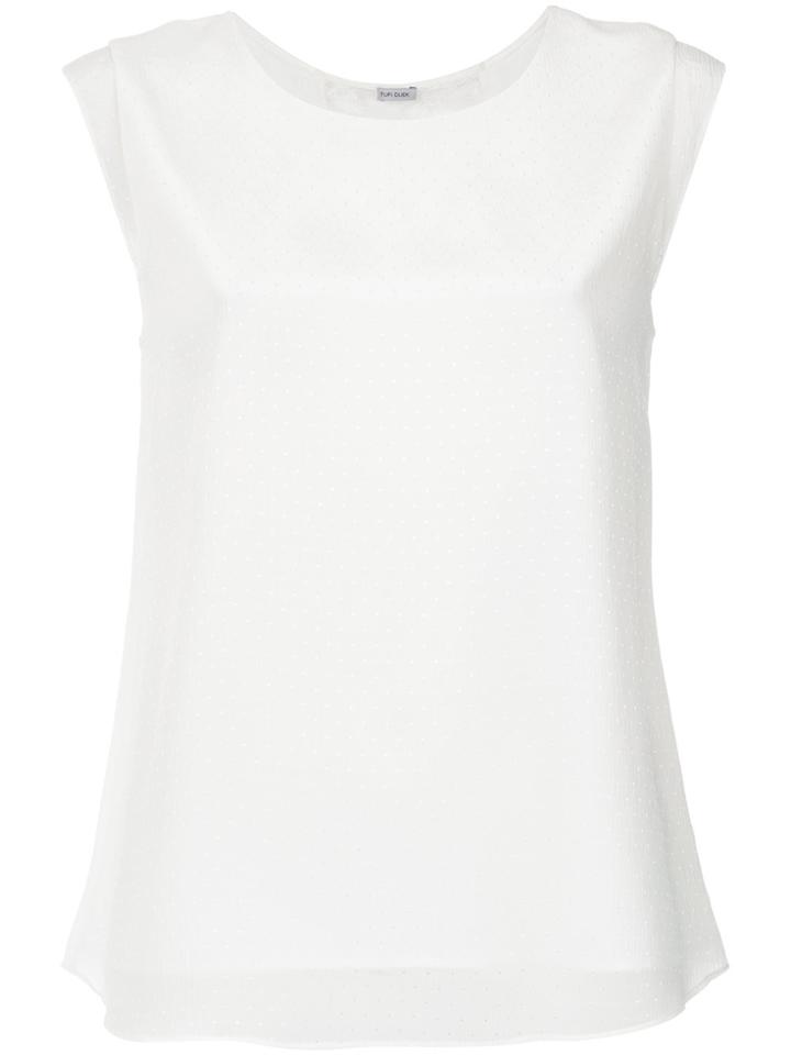 Tufi Duek Lace Panelled Blouse - White