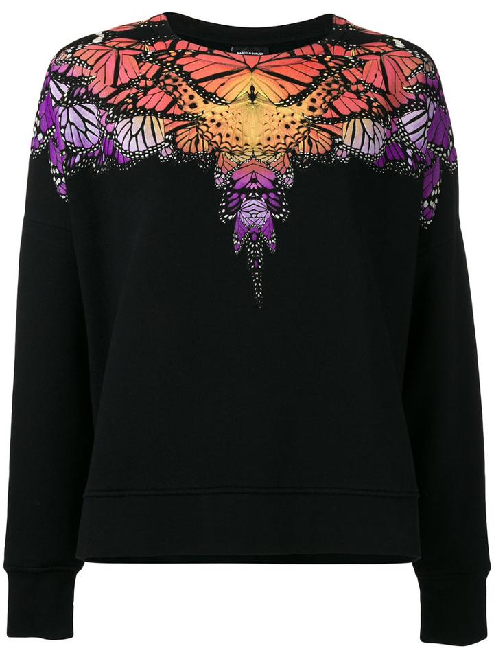 Marcelo Burlon County Of Milan Printed Sweatshirt, Women's, Size: Small, Black, Cotton