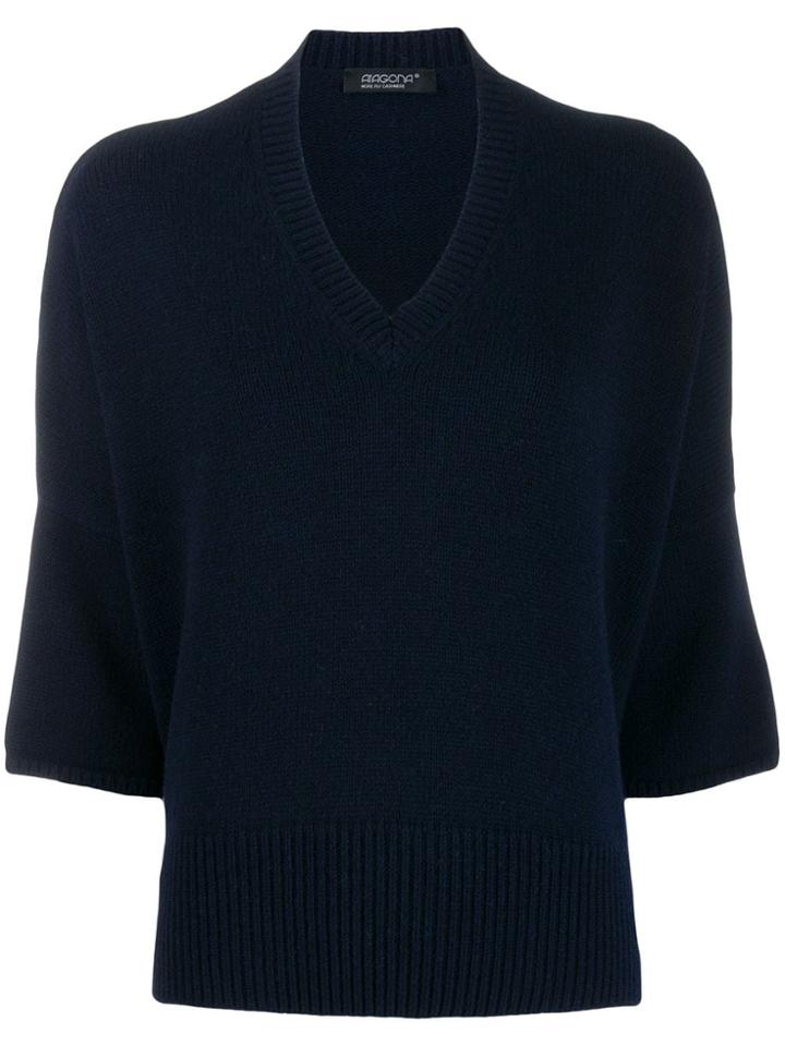 Aragona Dolman-sleeve Jumper - Blue