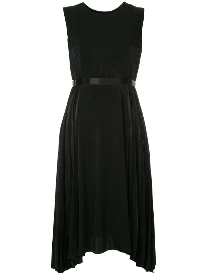 Estnation Pleated Dress - Black