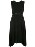 Estnation Pleated Dress - Black