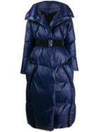 Dorothee Schumacher Quilted Belted Coat - Blue