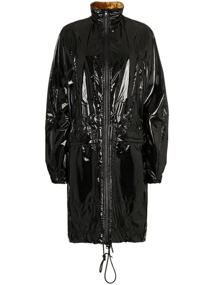 Haider Ackermann Magnolia Vinyl Parka - Black