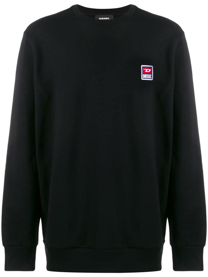 Diesel 90s Logo Patch Sweatshirt - Black