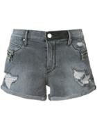 Rta Denim Shorts, Women's, Size: 25, Grey, Cotton/spandex/elastane