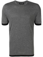 Neil Barrett Short-sleeve Fitted T-shirt - Grey