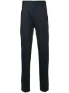 Giorgio Armani Straight Tailored Trousers - Blue