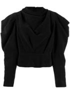 Isabel Marant Structured Shoulders Blouse - Black