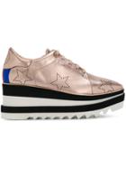 Stella Mccartney Sneak-elyse Star Platform Shoes - Metallic
