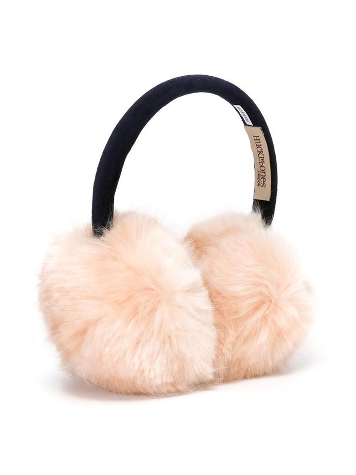 Hucklebones London Faux Fur Earmuffs, Girl's, Pink/purple