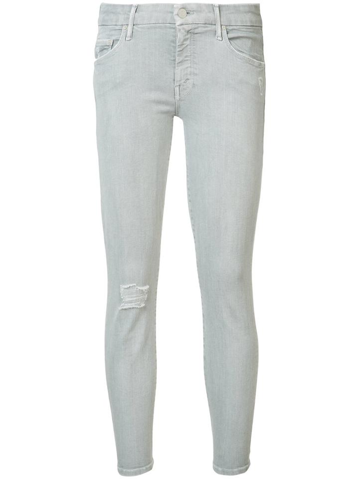 Mother - Cropped Jeans - Women - Cotton/polyester/spandex/elastane - 26, Blue, Cotton/polyester/spandex/elastane