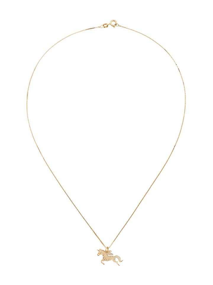 Malaika Raiss Zebracorn Necklace - Metallic