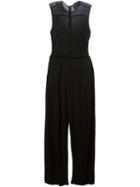 Kai-aakmann Wide Legged Jumpsuit, Women's, Size: 42, Black, Viscose/polyester/polyurethane