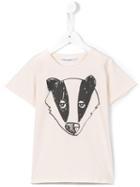 Mini Rodini Badger T-shirt, Boy's, Size: 7 Yrs, White