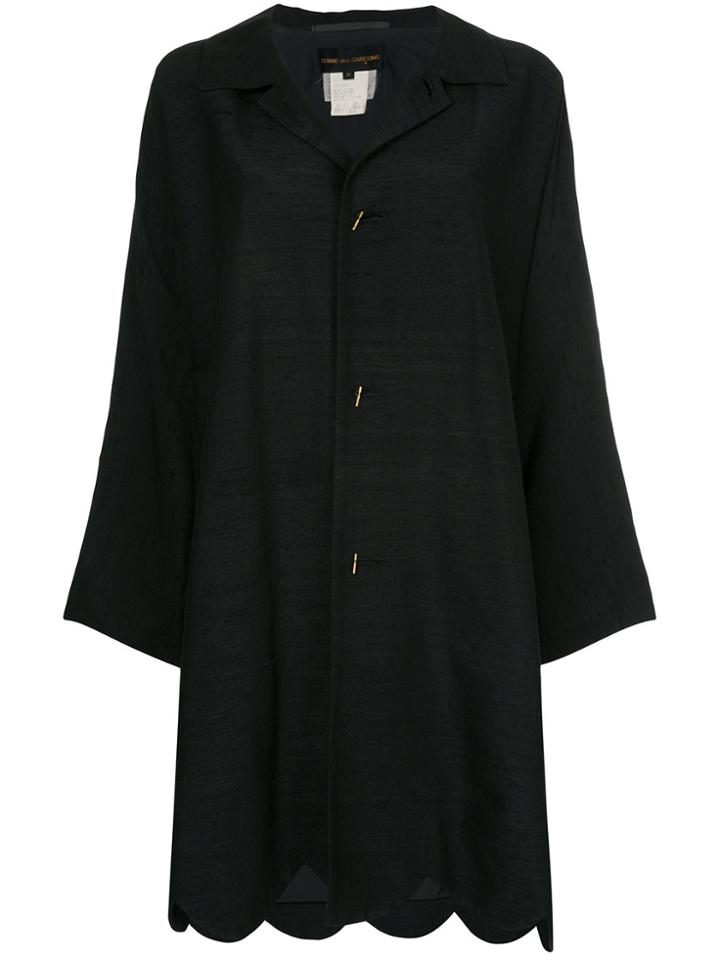Comme Des Garçons Vintage Bell Sleeves Loose-fit Coat - Black