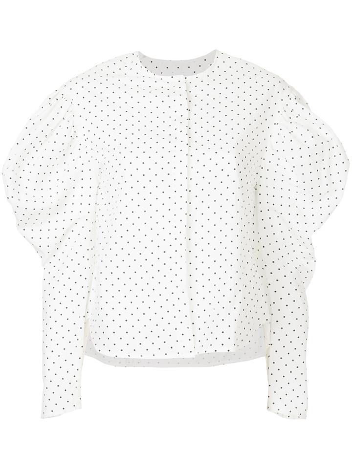 Georgia Alice Mutton Sleeve Blouse - White