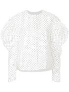 Georgia Alice Mutton Sleeve Blouse - White