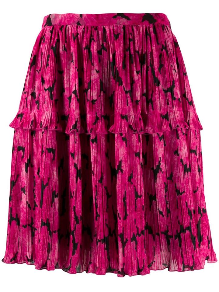 Kenzo Peonie Pleated Skirt - Pink