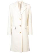 The Row Classic Collared Coat - Nude & Neutrals