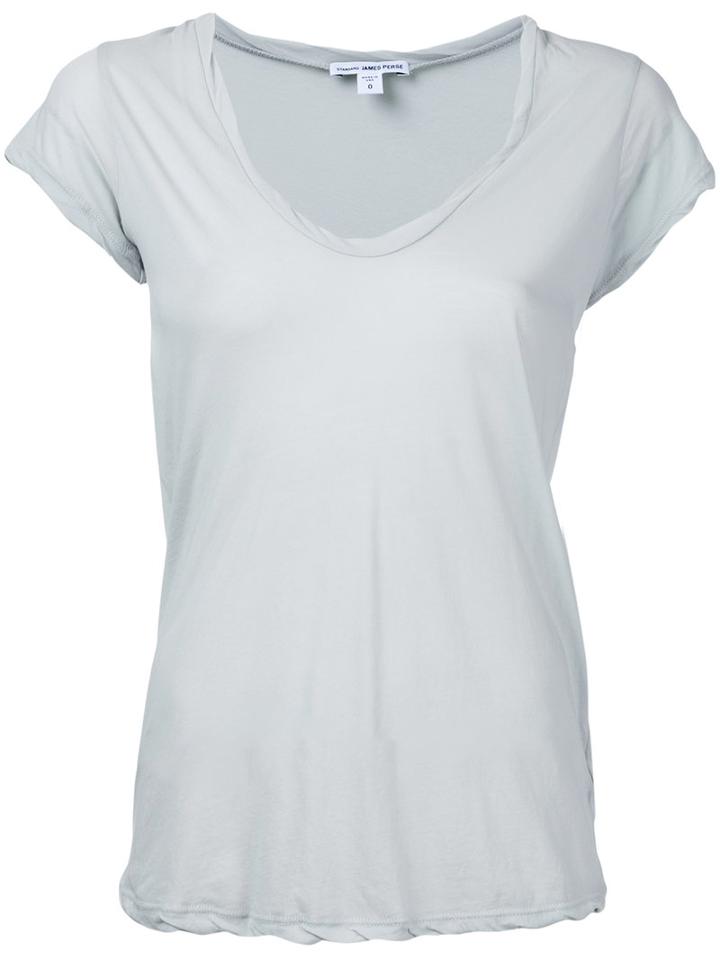 James Perse - Relaxed Fit T-shirt - Women - Cotton - 0, Green, Cotton