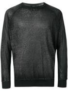 Avant Toi Raglan Sweater - Black