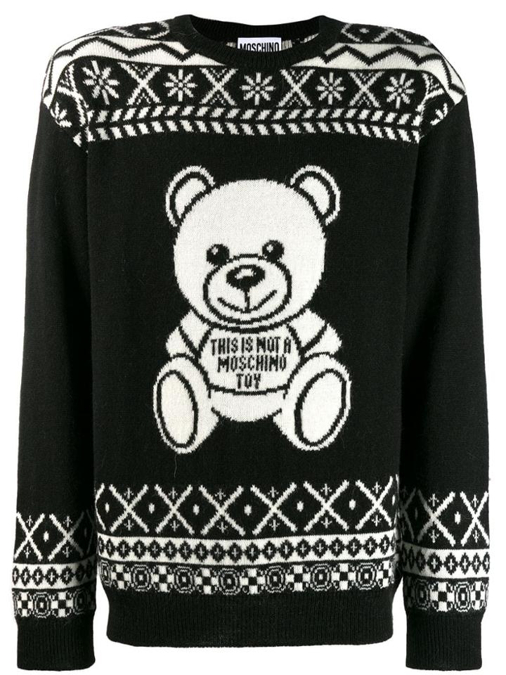 Moschino Teddy Knit Jumper - Black