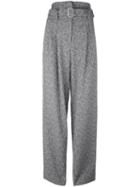 Erika Cavallini Belted High Waisted Trousers