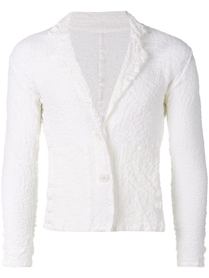 Issey Miyake Cauliflower Slim-fit Blazer - White