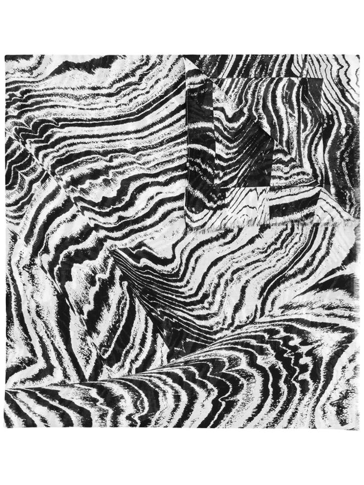Barbara Bui Zebra Print Scarf - Black