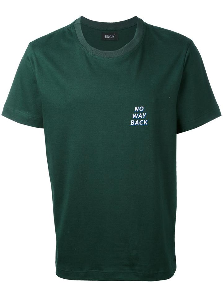 Howlin' - No Way Back T-shirt - Men - Cotton - M, Green, Cotton