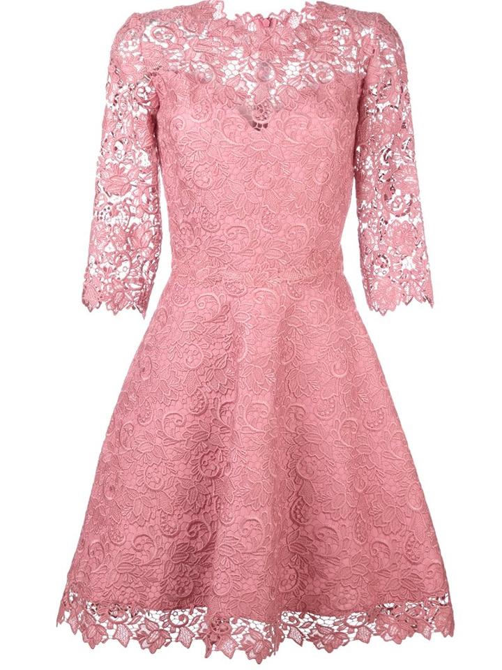 Ermanno Scervino Flared Lace Dress