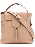 Tod's Square Flap Tote Bag - Nude & Neutrals