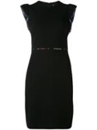 Emilio Pucci - Ruffled Cap Sleeve Dress - Women - Viscose/polyamide/spandex/elastane/silk - 38, Black, Viscose/polyamide/spandex/elastane/silk